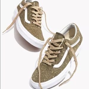 RARE Vans Old School Gold & Gold Laces